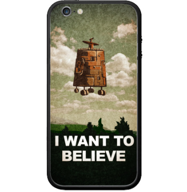 Футуристический летательный аппарат с колёсиками в лесу I Want To Believe - Виниловые наклейки на Бампер на iPhone 6 - купить в Москве, страница 16
