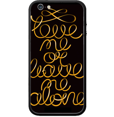 Gold ribbon lettering / Люби или уходи saying Love me or leave me alone - Виниловые наклейки на Бампер на iPhone 6 - купить в Москве, страница 17