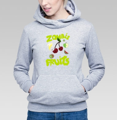 Фотография футболки Неоновый принт Zombie Fruits с яркими фруктами