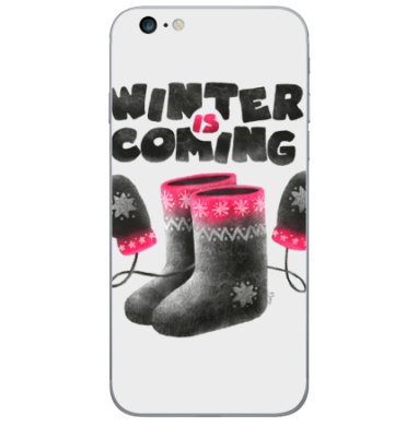 Зимняя уютная пара: валенки и варежки «Winter Is Coming» - Виниловые наклейки на iPhone 6 plus - купить в Москве, страница 37