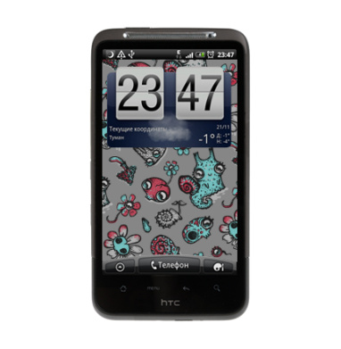 Причудливые фантастические существа с растениями - Виниловые наклейки на HTC Desire HD - купить в Москве