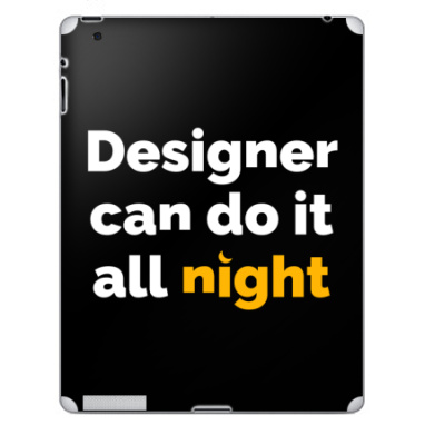 Футболка с принтом «Designer can do it all night» - Наклейки на iPad, страница 29