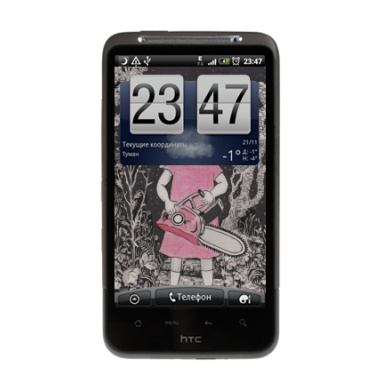 Девочка с головой кролика и бензопилой - Виниловые наклейки на HTC Desire HD - купить в Москве, страница 7