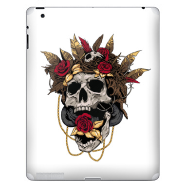 Череп с розами и золотыми цепями - Наклейки на iPad, страница 24