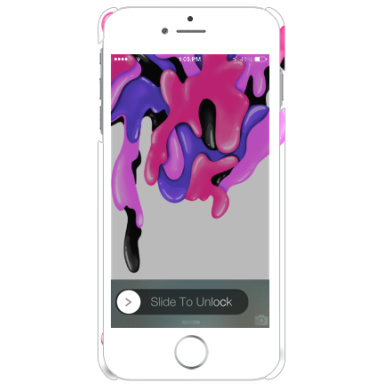 Сюжет метаморфозы с розовым существом и желе - Чехол матовый для iPhone 7 купить, страница 3