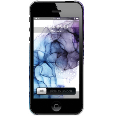Гармония движения в синем и фиолетовом - Чехол глянцевый для iPhone 5, 5S, 5SE купить, страница 3