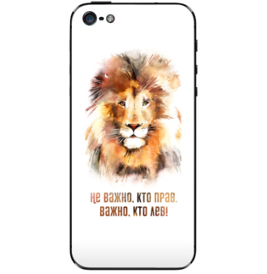 Важно, кто лев, тот прав! - Виниловые наклейки на iPhone 5 - купить в Москве, страница 45