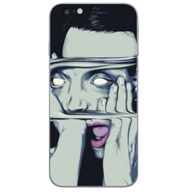 Искаженное лицо в потустороннем сиянии - Виниловые наклейки на iPhone 6 plus - купить в Москве, страница 14