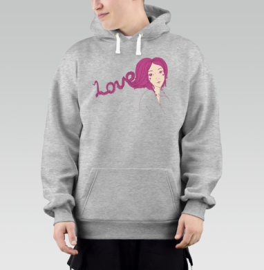 Love is in the hair  / Любовь в волосах, Толстовка Mjhigh–Mel, утепленная