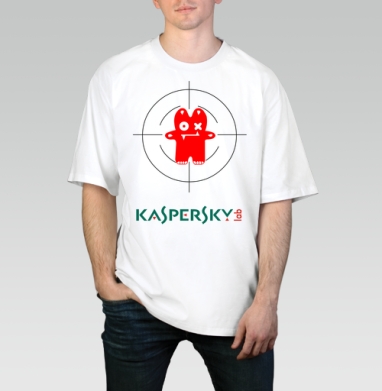 В прицеле, Футболка / Мужчинам / Оверсайз / Белая / C принтом