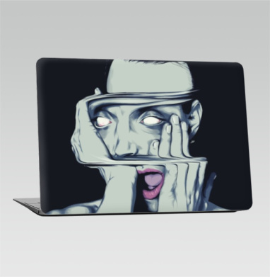 Искаженное лицо в потустороннем сиянии - Наклейки на 2010-2017 – Macbook Air, страница 16