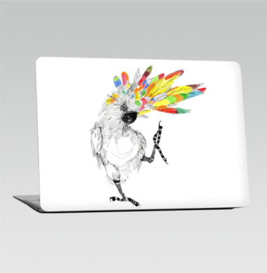 Яркий танцующий какаду с радужным хохолком - Наклейки на 2010-2017 – Macbook Air, страница 34