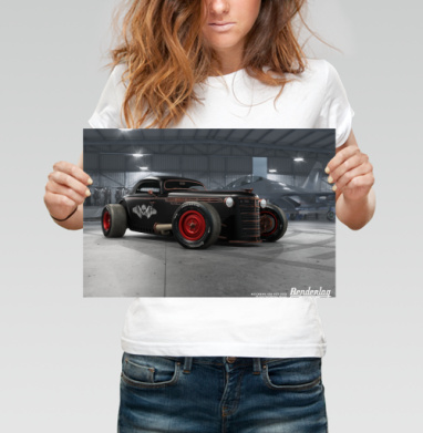 Москвич Hot rod - Магазин принтов Benderlog Design