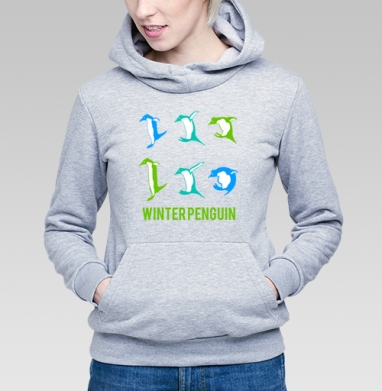 Зимние пингвины буквы креатив весело - VOZNYAK_MERCH