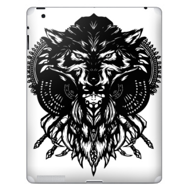 Голова волка – символ силы и дикости - Наклейки на iPad, страница 16