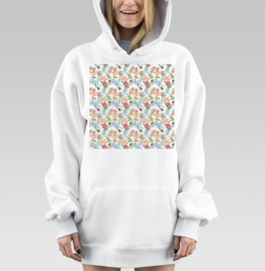 Зимний милый медвежонок природа лес игрушка, Hoodie Mjhigh Dig, оверсайз, утепленная