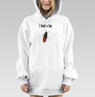 Черно красная ошибка тестировщика айтишника bug, Hoodie Mjhigh Dig, оверсайз, утепленная