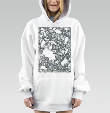 Коннект, Hoodie Mjhigh Dig, оверсайз, утепленная