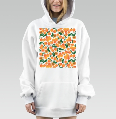Спелый абрикос, Hoodie Mjhigh Dig, оверсайз, утепленная