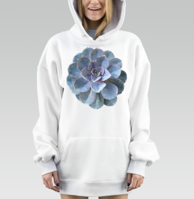 Суккулент, Hoodie Mjhigh Dig, оверсайз, утепленная