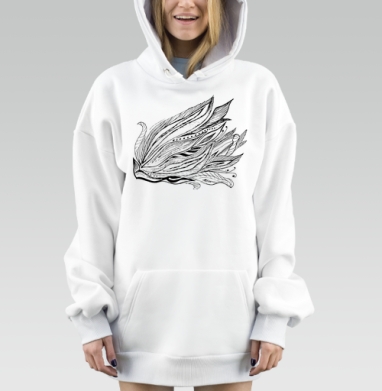 Цветозентангл, Hoodie Mjhigh Dig, оверсайз, утепленная