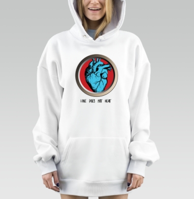 СИНЕЕ СЕРДЦЕ, Hoodie Mjhigh Dig, оверсайз, утепленная