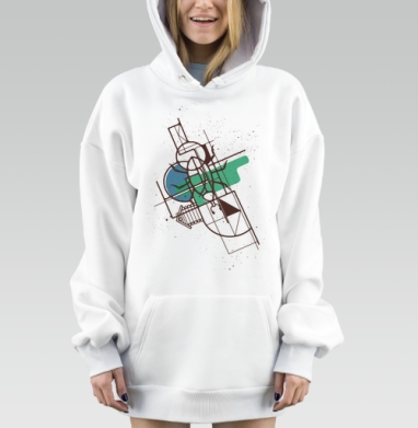 Долгоносик, Hoodie Mjhigh Dig, оверсайз, утепленная