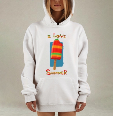 Морженое, Hoodie Mjhigh Dig, оверсайз, утепленная