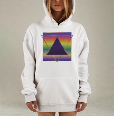Треугольник, Hoodie Mjhigh Dig, оверсайз, утепленная