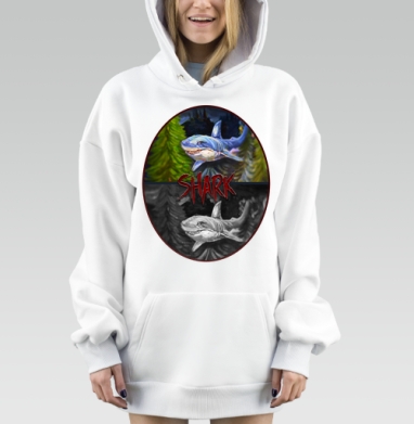 АкулаАкула, Hoodie Mjhigh Dig, оверсайз, утепленная
