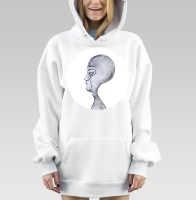 Галактический уклон, Hoodie Mjhigh Dig, оверсайз, утепленная