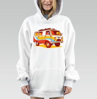 Хиппи Уазик, Hoodie Mjhigh Dig, оверсайз, утепленная