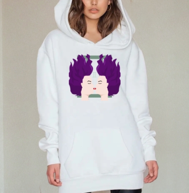Близнецы, Hoodie Mjhigh Dig, оверсайз, утепленная