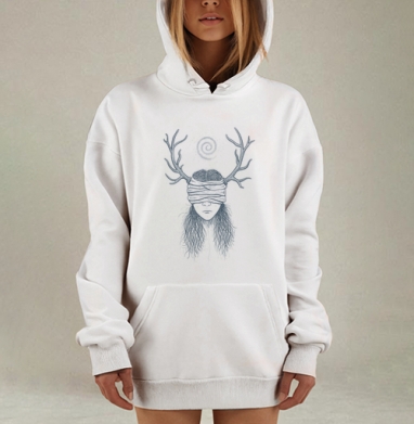 Carcosa / Каркоса, Hoodie Mjhigh Dig, оверсайз, утепленная