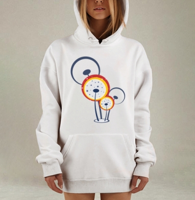Космические одуванчики с искрами и звездами надежды, Hoodie Mjhigh Dig, оверсайз, утепленная