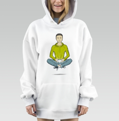 Дзенгейм, Hoodie Mjhigh Dig, оверсайз, утепленная