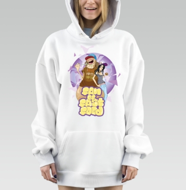 Fan of FASTFOOD / Фанат фастфуда, Hoodie Mjhigh Dig, оверсайз, утепленная