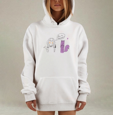 Творческий кризис вдохновение муза состояние, Hoodie Mjhigh Dig, оверсайз, утепленная