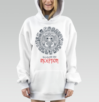 Inception – Начало в красном шрифте Wonton font, Hoodie Mjhigh Dig, оверсайз, утепленная
