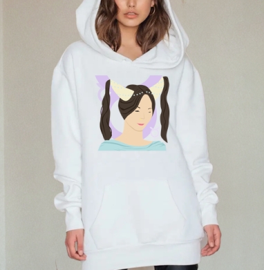 Телец, Hoodie Mjhigh Dig, оверсайз, утепленная