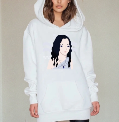 Водолей, Hoodie Mjhigh Dig, оверсайз, утепленная