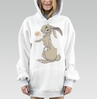 зайка, Hoodie Mjhigh Dig, оверсайз, утепленная
