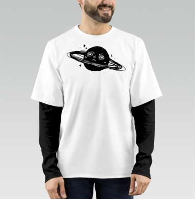 Sad Saturn – Грустный Сатурн в бесконечном холодном темном космосе - prints&patterns