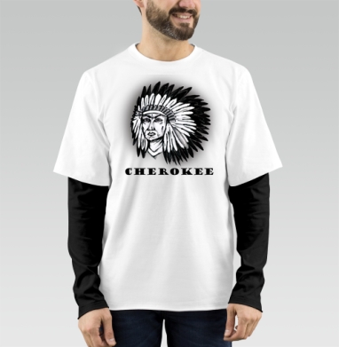 Cherokee / Чероки, Футболка мужская лонгслив OneOne