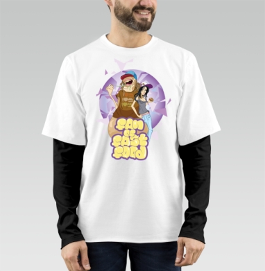 Fan of FASTFOOD / Фанат фастфуда, Футболка мужская лонгслив OneOne