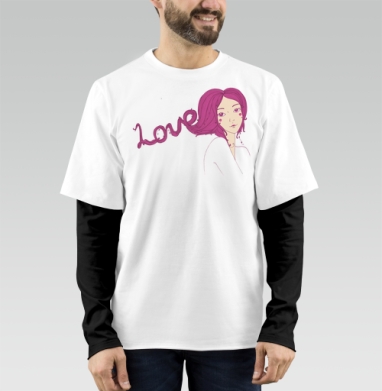 Love is in the hair  / Любовь в волосах, Футболка мужская лонгслив OneOne