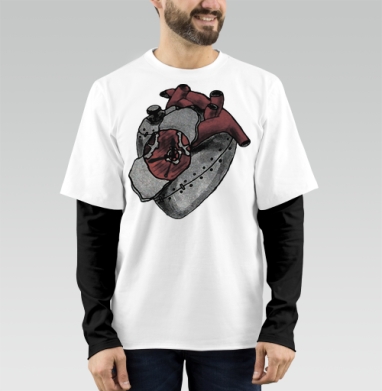 Механическое сердце в стиле стимпанк – арт-интерьер - Магазин футболок Mortimer - Дизайнерские принты
