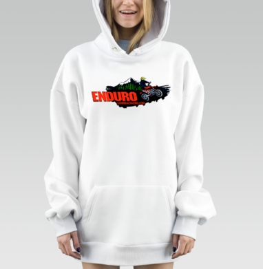 Команда Эндуро Мотоциклист Прыжок Горы, Hoodie Mjhigh Dig, оверсайз, утепленная
