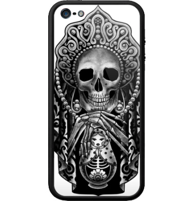 Готическая матрёшка с черепом в кокошнике - Бампер на iPhone 5, 5S, страница 11