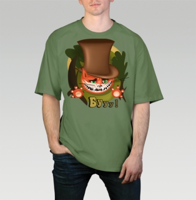 Киса в стране чудес - Магазин футболок Shandra - Дизайнерские принты